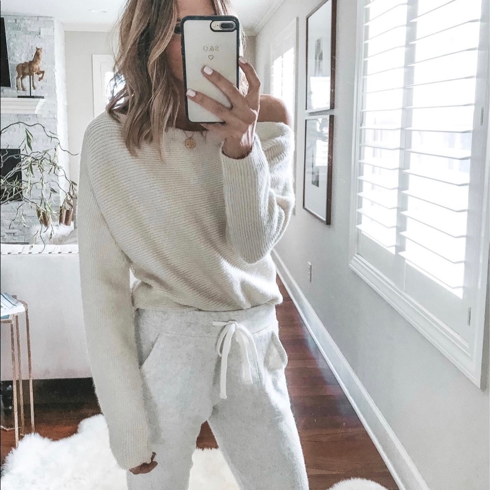 Treasure and Bond Off Shoulder Sweater